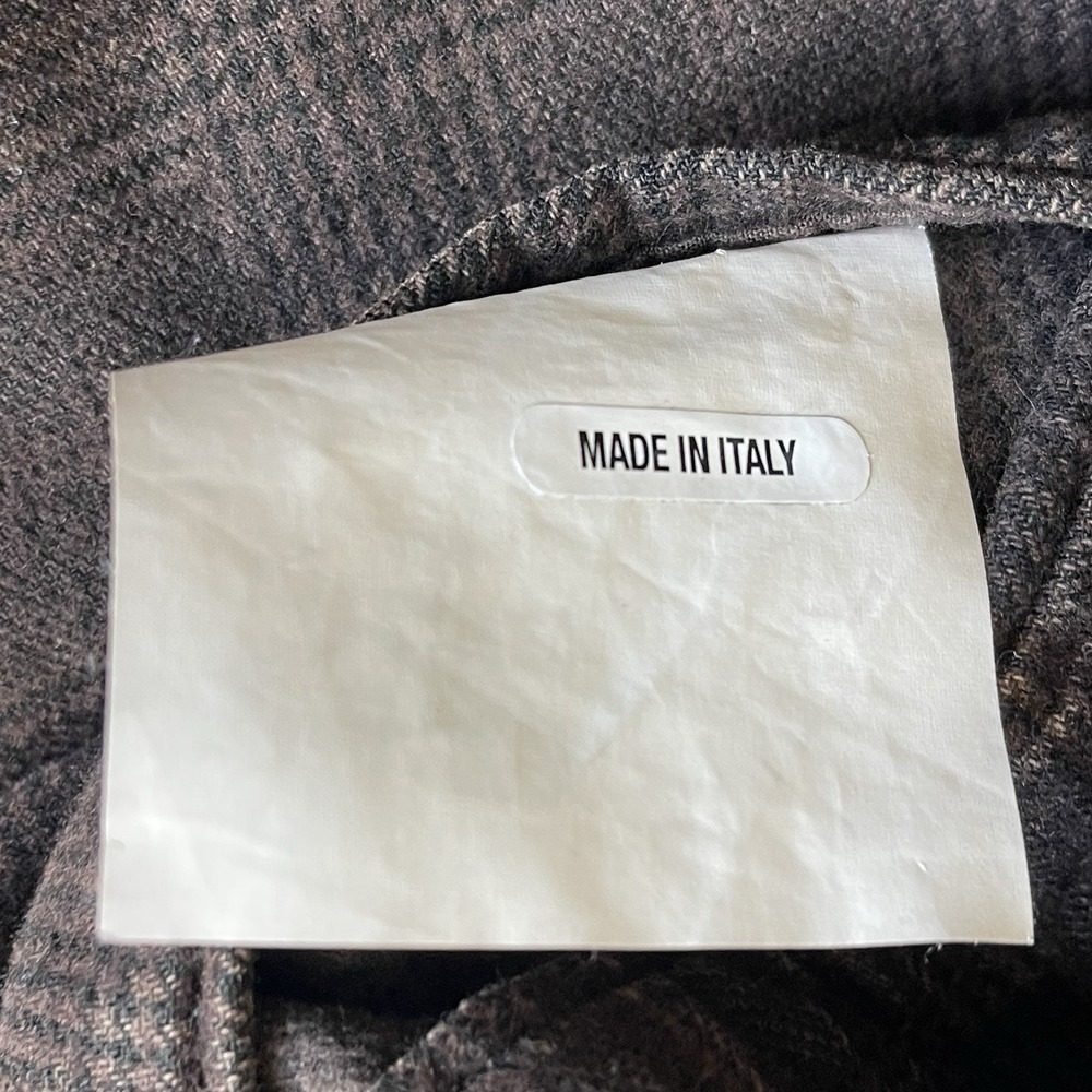 L.B.M 1911 Tailored Sport Coat Brown Glen Plaid Italy Cotton IT 50 US 40R - Picture 11 of 11